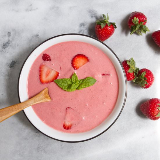 Strawberry Soup - Recipe photo by littlemarketkitchen