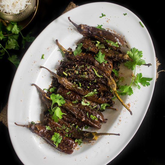 Stuffed Baby Eggplant Fry - Recipe photo by Gastronomic Bong