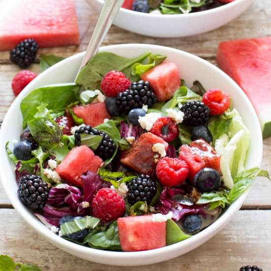 Watermelon Feta Salad - Recipe photo by ChefSavvy