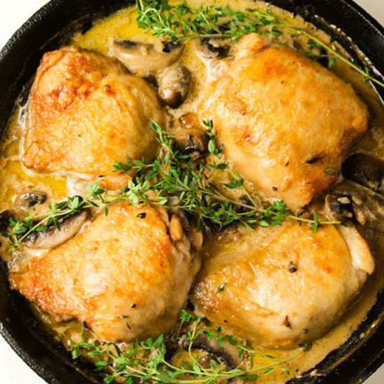 Chicken Thighs Marsala - Recipe photo by Tastefulventure