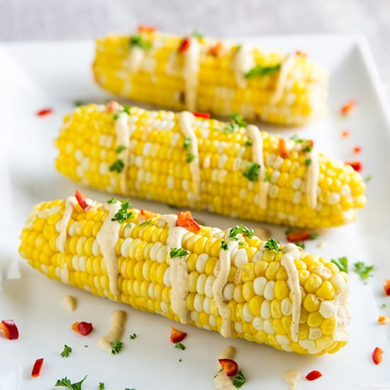 Mexican-Inspired Corn on the Cob - Recipe photo by goodneighbor