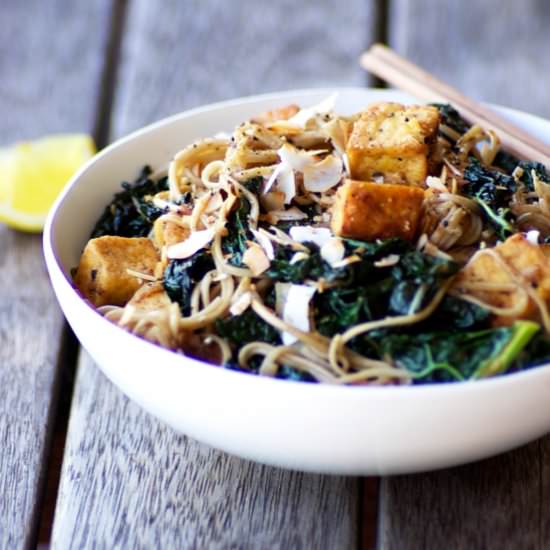 Teriyaki Tofu Soba Noodles - Recipe photo by homespun capers