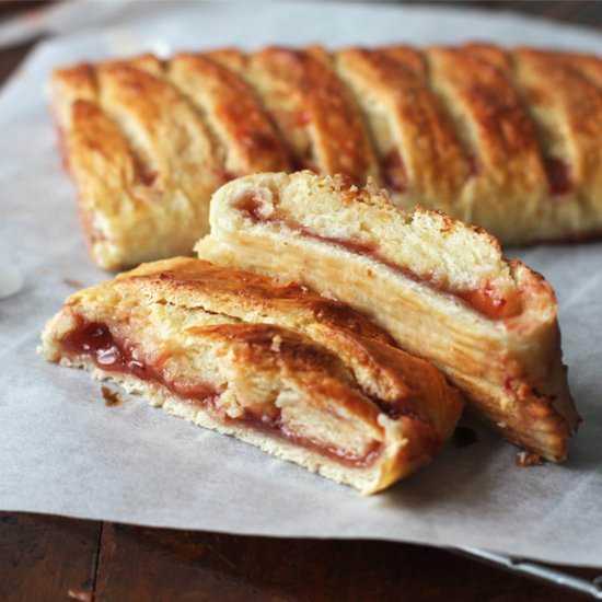 Jam & Cream Cheese Braided Bread - Recipe photo by the tummy train