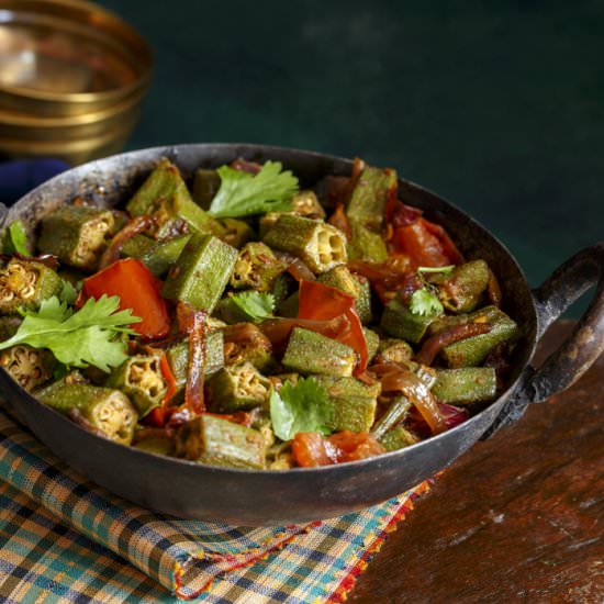 Homestyle Okra Masala| Bhindi Sabzi - Recipe photo by Sandhya Hariharan