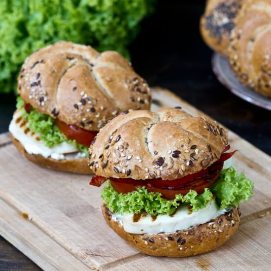 Halloumi Burger - Recipe photo by Home Cooking Adventure