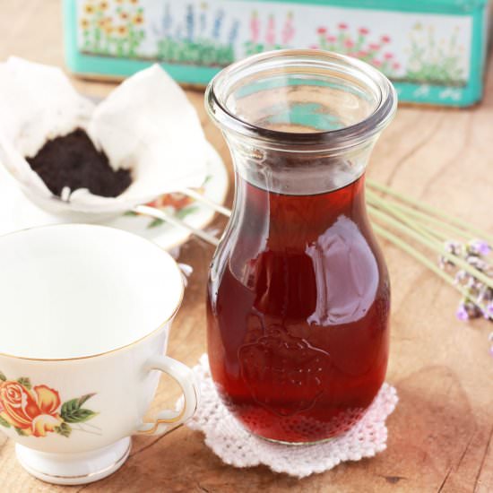Earl Grey and Lavender Syrup - Recipe photo by Bake Therapy