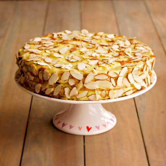 Hazelnut Meringue Cake - Recipe photo by Beets and Bones blog
