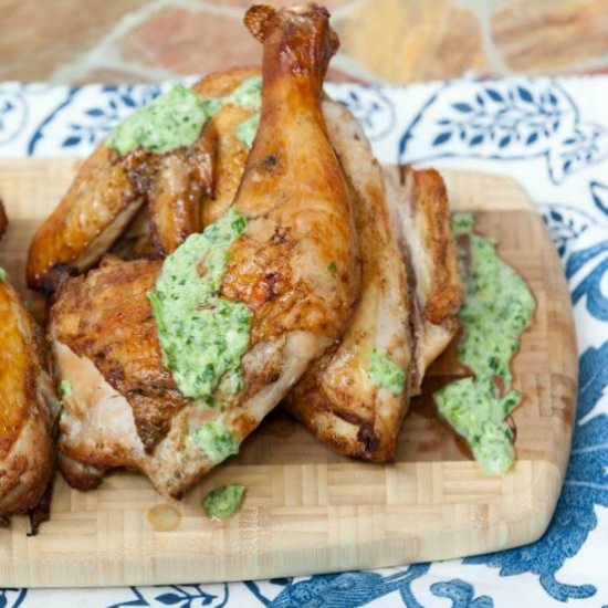 Peruvian Grilled Chicken Aji Sauce - Recipe photo by Food Done Light