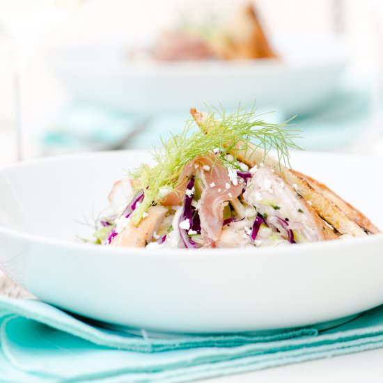 Chicken, Fennel, & Cabbage Salad - Recipe photo by theadventuresofbobandshan