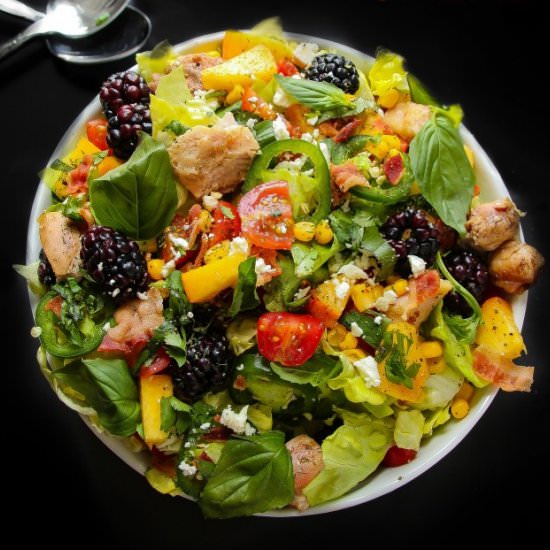 Summer Herb Chicken Chopped Salad - Recipe photo by layersofhappiness