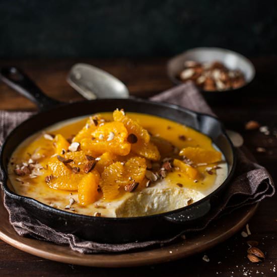 baked yoghurt with oranges - Recipe photo by drizzleanddip