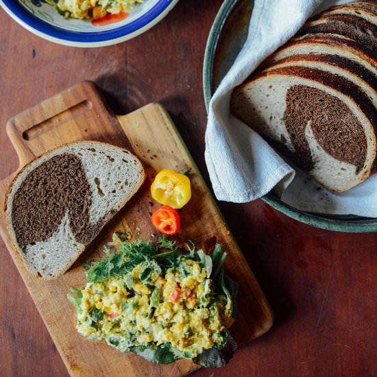 Farm Fresh Egg Salad Sandwiches - Recipe photo by With The Grains