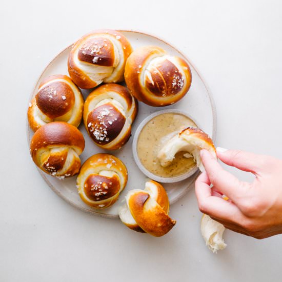 Soft Pretzel Knots - Recipe photo by Alana @ Fix Feast Flair