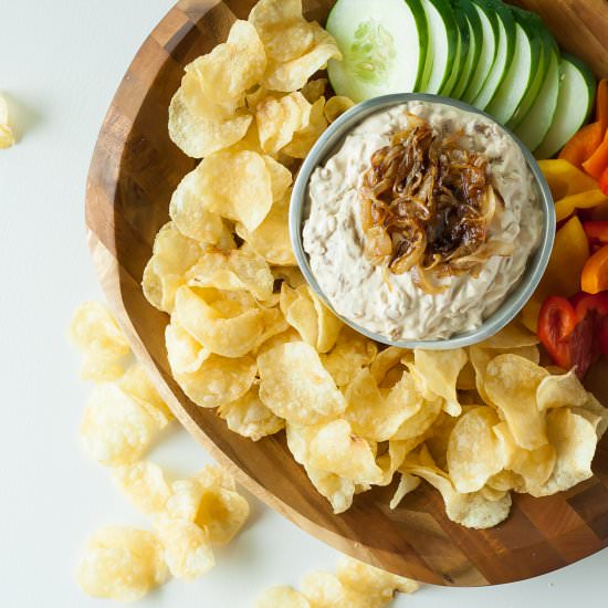 French Onion Yogurt Dip - Recipe photo by thesunnypalate
