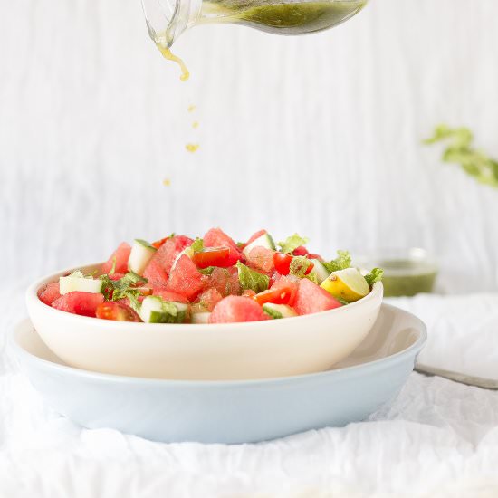 Fresh Watermelon Salad - Recipe photo by currytrail