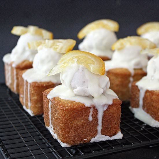Lavender Lemon Ice Cream Cupcakes - Recipe photo by June Burns