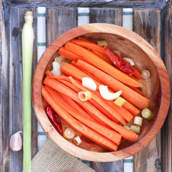 Pickled Thai Carrot Sticks - Recipe photo by Fermentedfoodlab