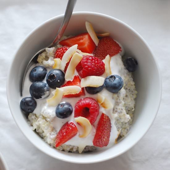 Coconut Quinoa Porridge - Recipe photo by heartandbowl