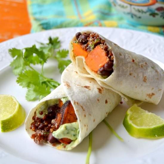 Roasted Sweet Potato Burritos - Recipe photo by Fair Robin Revival