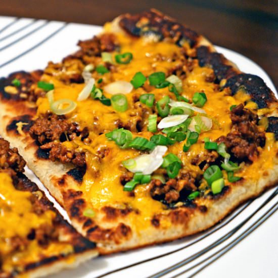 Chipotle Cheeseburger Flatbread - Recipe photo by keviniscooking
