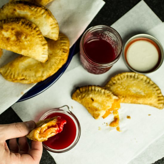 Peach Melba Fried Pies - Recipe photo by Chattavore