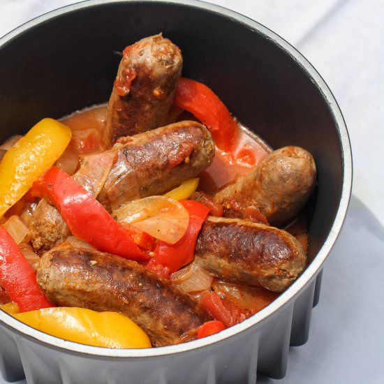 Hot Sausage, Peppers & Onions - Recipe photo by TheKitchenWhisperer