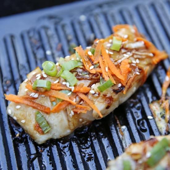 Grilled Asian Style Wild Black Cod - Recipe photo by Gourmet Girl Cooks