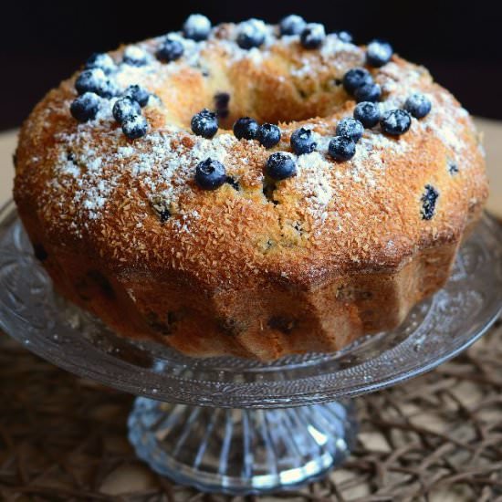 Blueberry Cake with Coconut - Recipe photo by Tdoneva