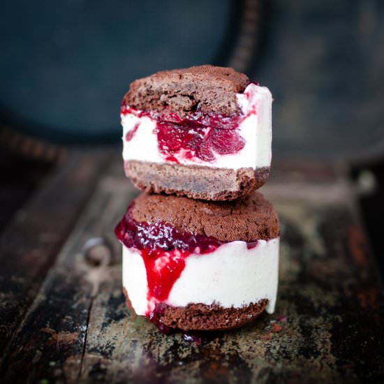 Black Forest Ice Sandwich - Recipe photo by trickytine