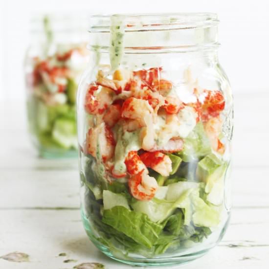 Crayfish Cocktail in a Jar - Recipe photo by EatDrinkCook