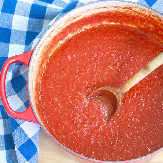 Shortcut Blender Tomato Sauce - Recipe photo by FountainAvenueKitchen
