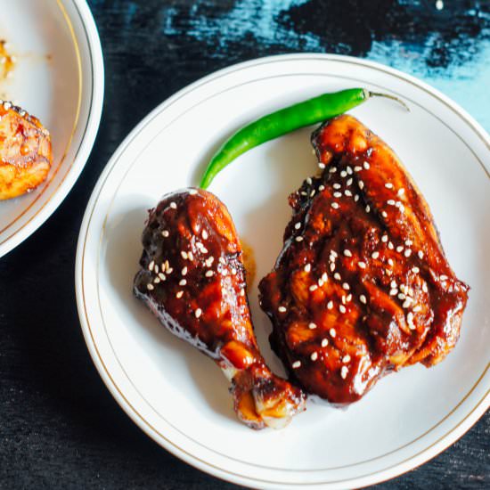 sweet and Spicy Sticky Chicken - Recipe photo by acupcakeforlove