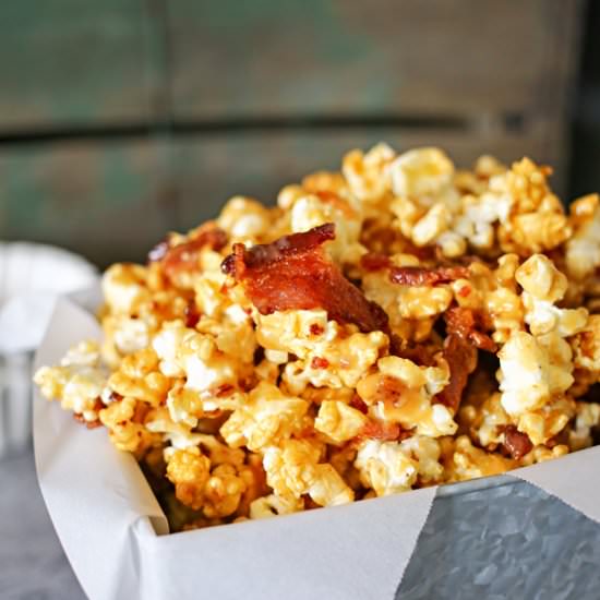 Bacon Caramel Kettle Corn - Recipe photo by Kleinworth &amp; Co