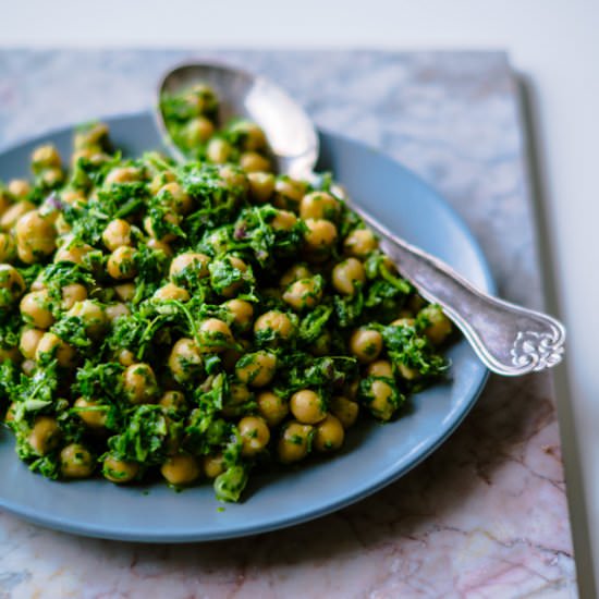 Parsley Chickpeas - Recipe photo by Stinnagm