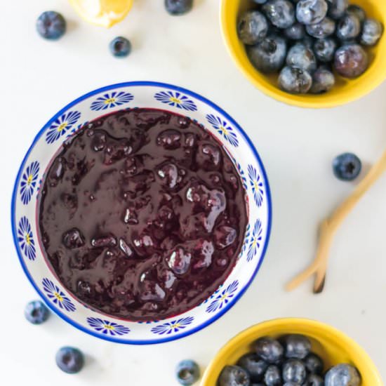 3 Ingredient Blueberry Jam - Recipe photo by Coreen Murphy