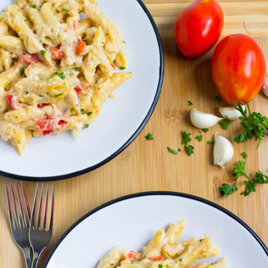 Garlic and Herb Penne Pasta - Recipe photo by julieseatsandtreats