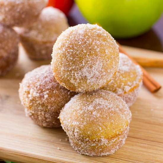 Baked Apple Cider Donut Holes - Recipe photo by Deliciously Sprinkled