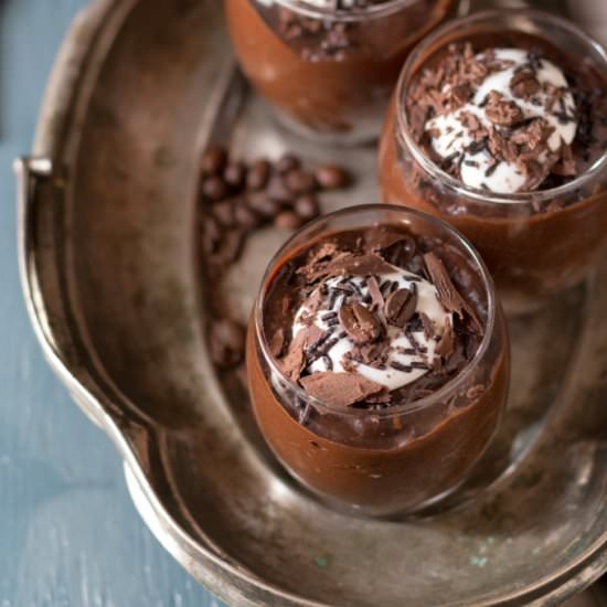 Vegan Chocolate Espresso Mousse - Recipe photo by currytrail