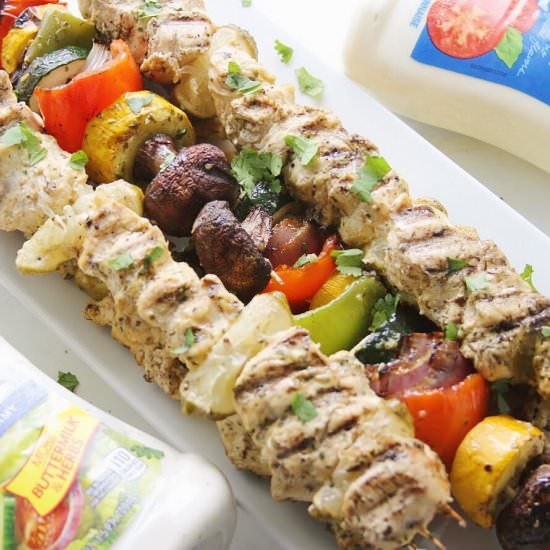 Cilantro & Ranch Chicken Kabobs - Recipe photo by Margaritas On The Rocks