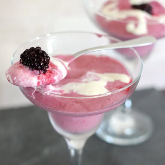 Blackberry Cashew Ice Cream - Recipe photo by Healthyummies