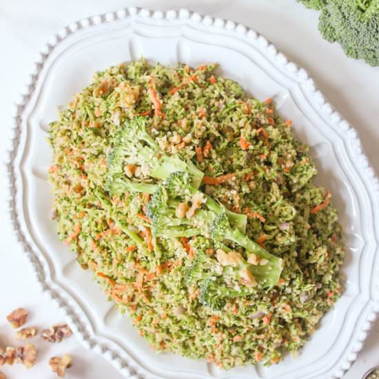 Quinoa Broccoli Slaw - Recipe photo by domesticateme