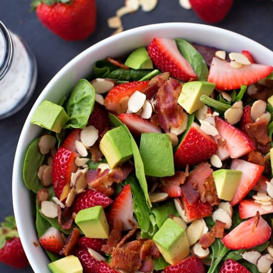 Strawberry Avocado & Spinach Salad - Recipe photo by Life Made Simple