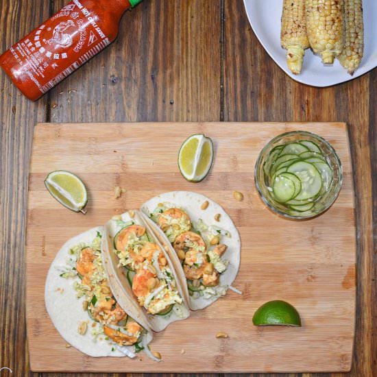 Bangkok Shrimp Tacos - Recipe photo by susanstable