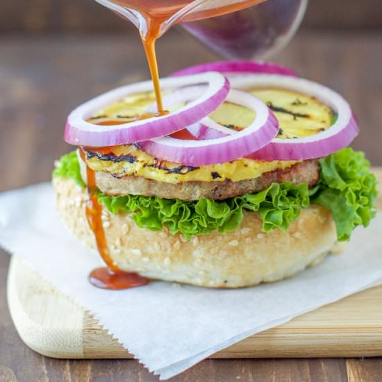 Teriyaki Turkey Burger - Recipe photo by culinaryhill