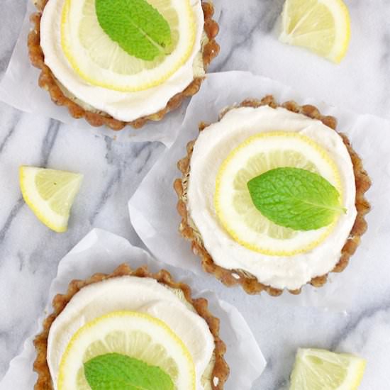 Lemon Cashew Cream Tarts - Recipe photo by greensmoothiegourmet