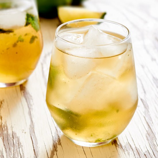 Basil Kentucky Mule - Recipe photo by I bake he shoots
