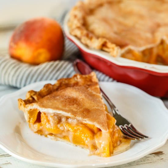 Fresh Peach Pie Recipe - Recipe photo by BusyCreatingMemories