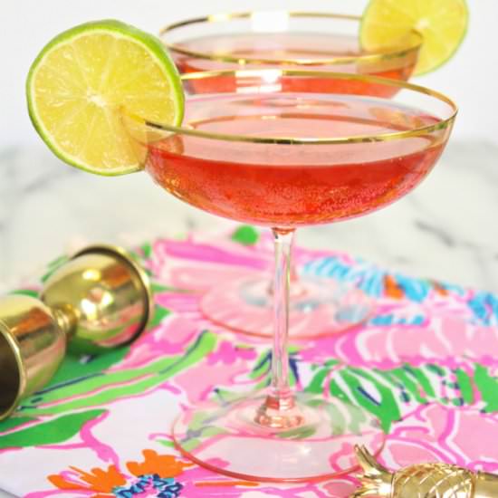 Easy Pink Moscato Wine Spritzer - Recipe photo by BriteandBubbly
