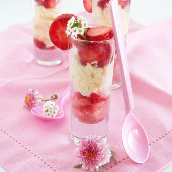 Strawberry and Rose Rice Puddings - Recipe photo by Shadesof Cinnamon