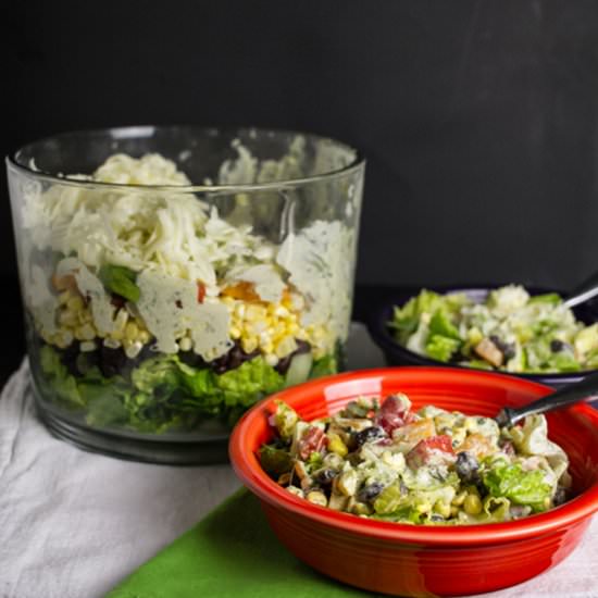 Southwestern 7-Layer Salad - Recipe photo by Chattavore